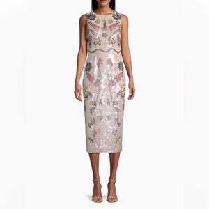 NWT Mac Duggal Sleeveless Beaded Novelty Sequin Dress Style 93535 Size‎ 12